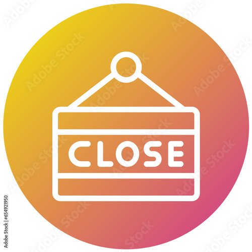 Close Sign Vector Icon Design Illustration