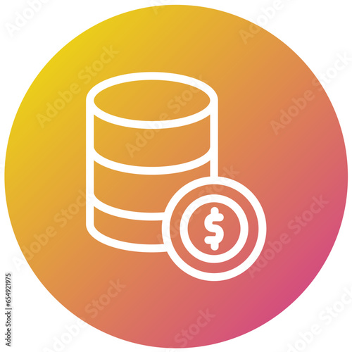 Dollar Vector Icon Design Illustration