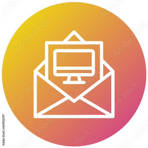 Computer Vector Icon Design Illustration