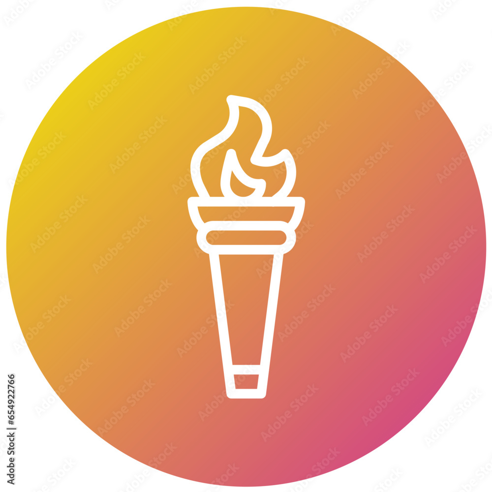 Fire torch Vector Icon Design Illustration Fire torch Vector Icon Design Illustration