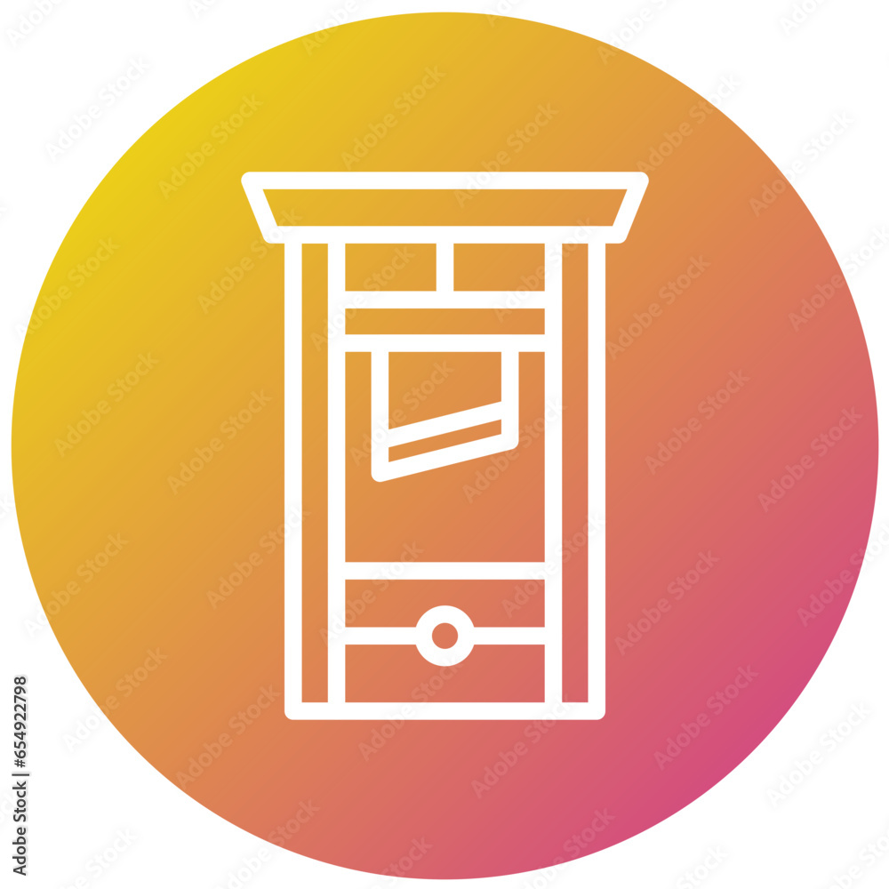 Guillotine Vector Icon Design Illustration Guillotine Vector Icon Design Illustration