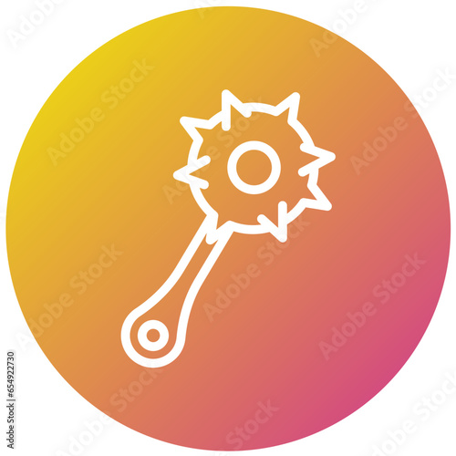 Mace Vector Icon Design Illustration