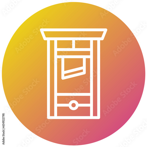 Guillotine Vector Icon Design Illustration