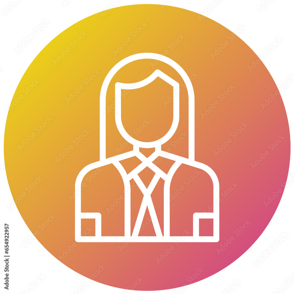 Company Secertary Vector Icon Design Illustration Company Secertary Vector Icon Design Illustration