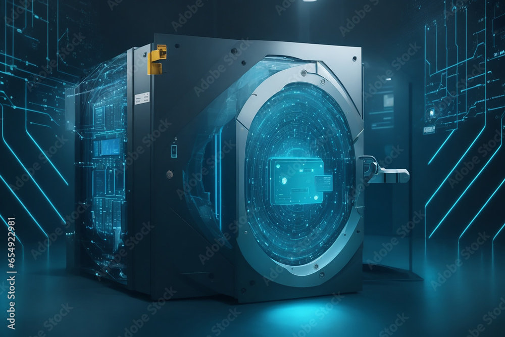 Obraz premium background with code