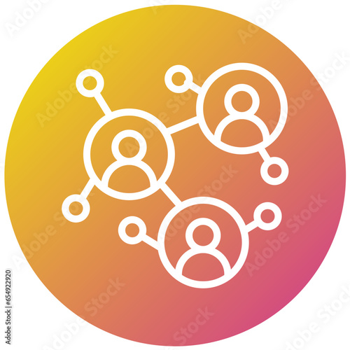 Business Network Vector Icon Design Illustration