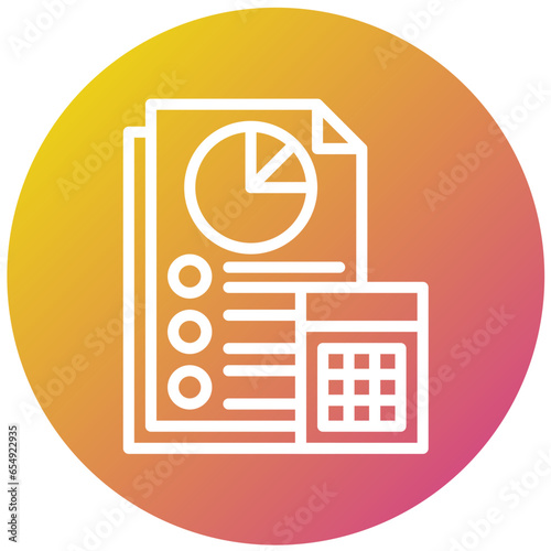 Accounting Vector Icon Design Illustration