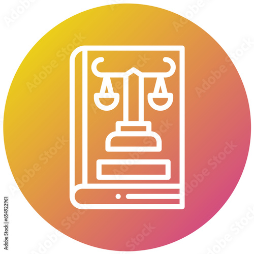 Company Law Vector Icon Design Illustration