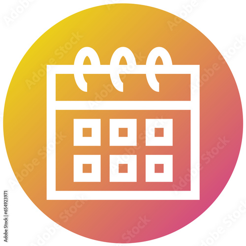 Calendar Schedule Vector Icon Design Illustration