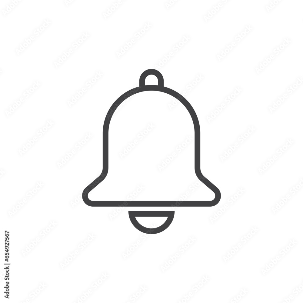 Notification bell icon in flat style. Incoming inbox message vector illustration on isolated background. Ringing bell sign business concept. Notification bell icon in flat style. Incoming inbox message vector illustration on isolated background. Ringing bell sign business concept.