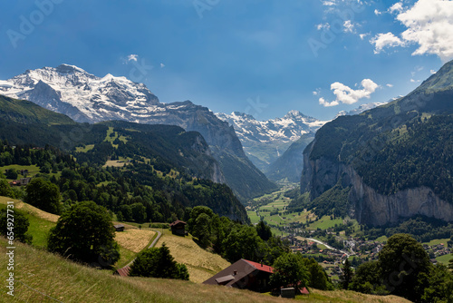 Lauterbrunnen valley and Jungfrau