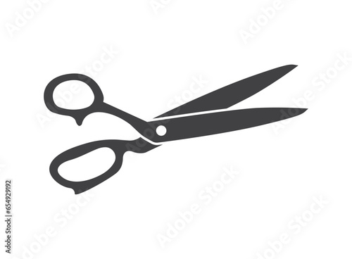 Scissor icon in flat style. Cutting hair equipment vector illustration on isolated background. Hairdressing sign business concept.
