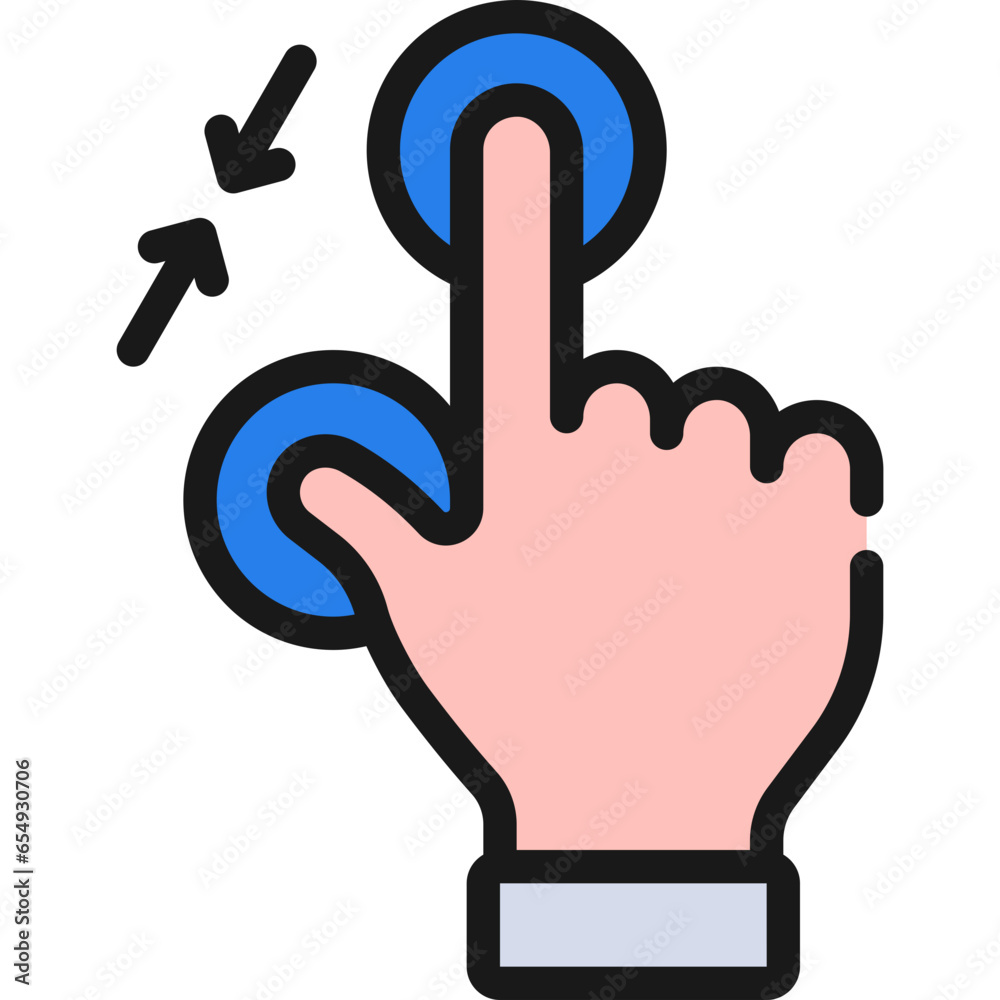 Pinch Controls Icon Pinch Controls Icon