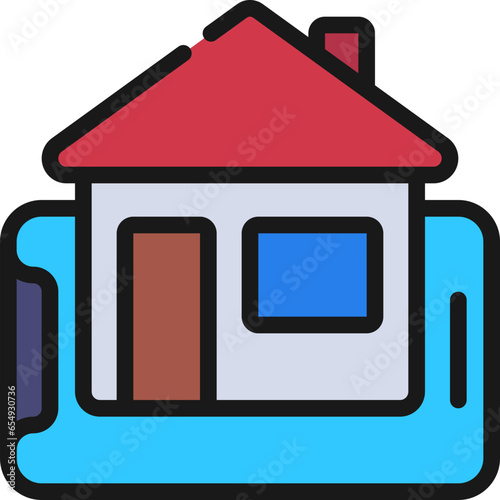Home On Mobile Icon