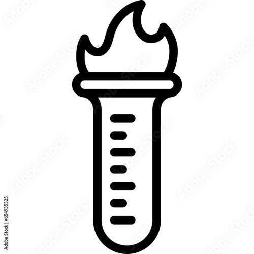 Burnt Test Tube Icon