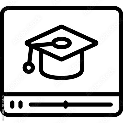 Online Course Video Icon