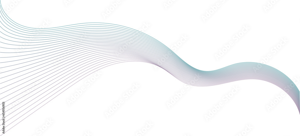 Fototapeta premium Abstract wave line