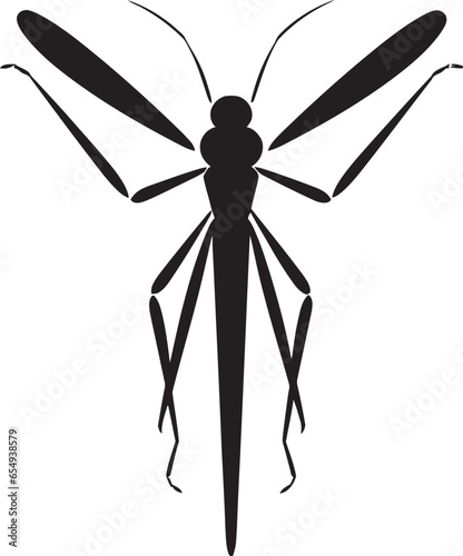 Charming Insect Symbol Insect Serenity in Vector