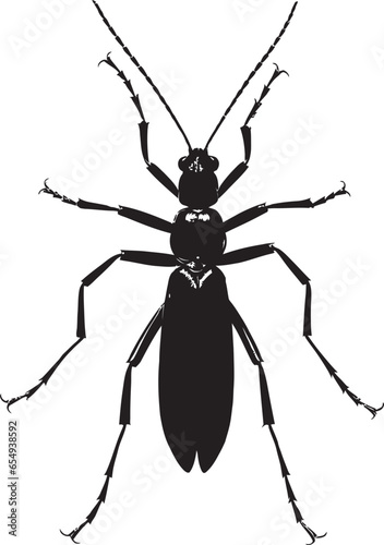 Vectorized Insect Exploration Stylish Monochrome Bug Art
