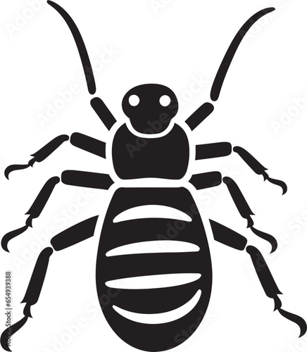 Dark Termite Icon Ebonized Termite Design