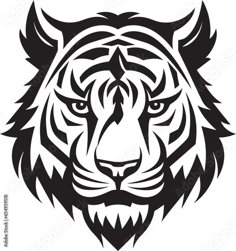 Monochrome Tiger Majesty Midnight Stalker Badge