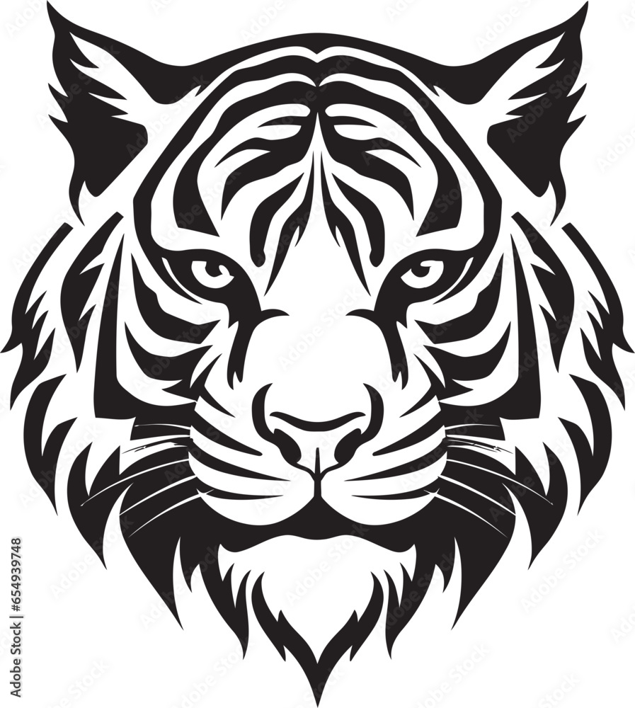 Graceful Onyx Tiger Pride Prowling Majesty Iconography