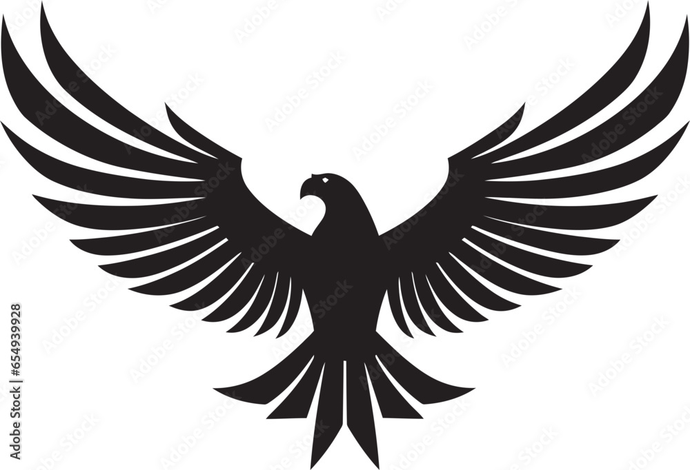 Fototapeta premium Vultures Gaze Insignia Regal Vulture King Badge