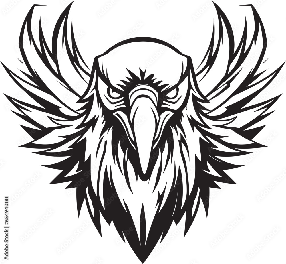 Regal Feeder of the Night Logo Vultures Nocturnal Sentinel