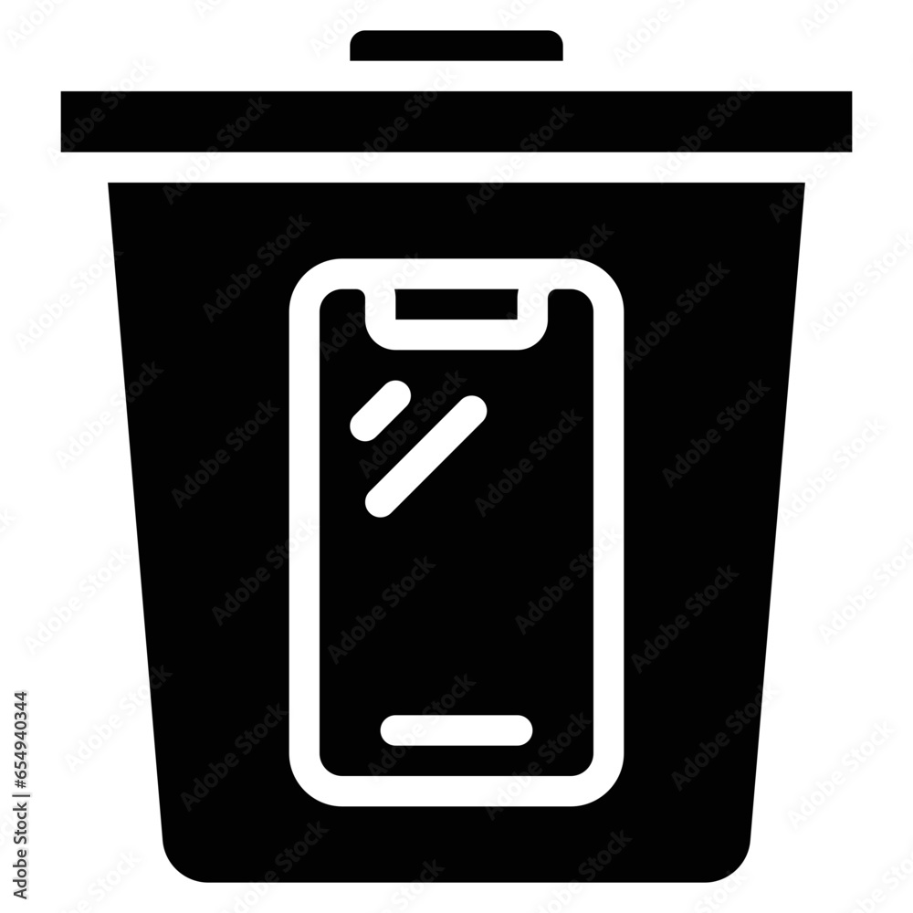 E Waste Bin Icon E Waste Bin Icon