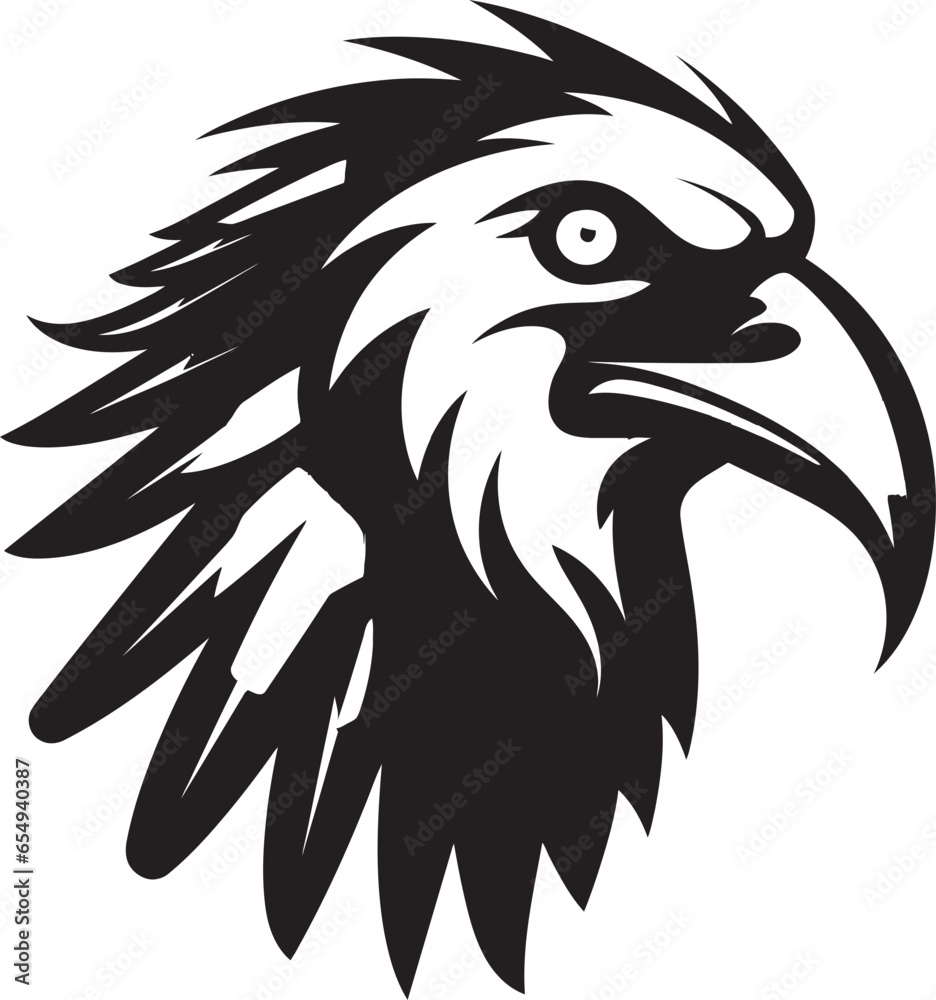 Elegant Avian Sovereign Badge Silent Predator of the Skies Crest Elegant Avian Sovereign Badge Silent Predator of the Skies Crest