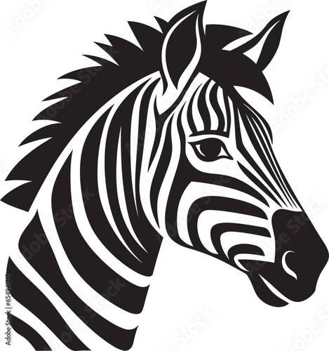 Shadowed Zebras Regal Majesty Majestic Zebra Portrait Emblem