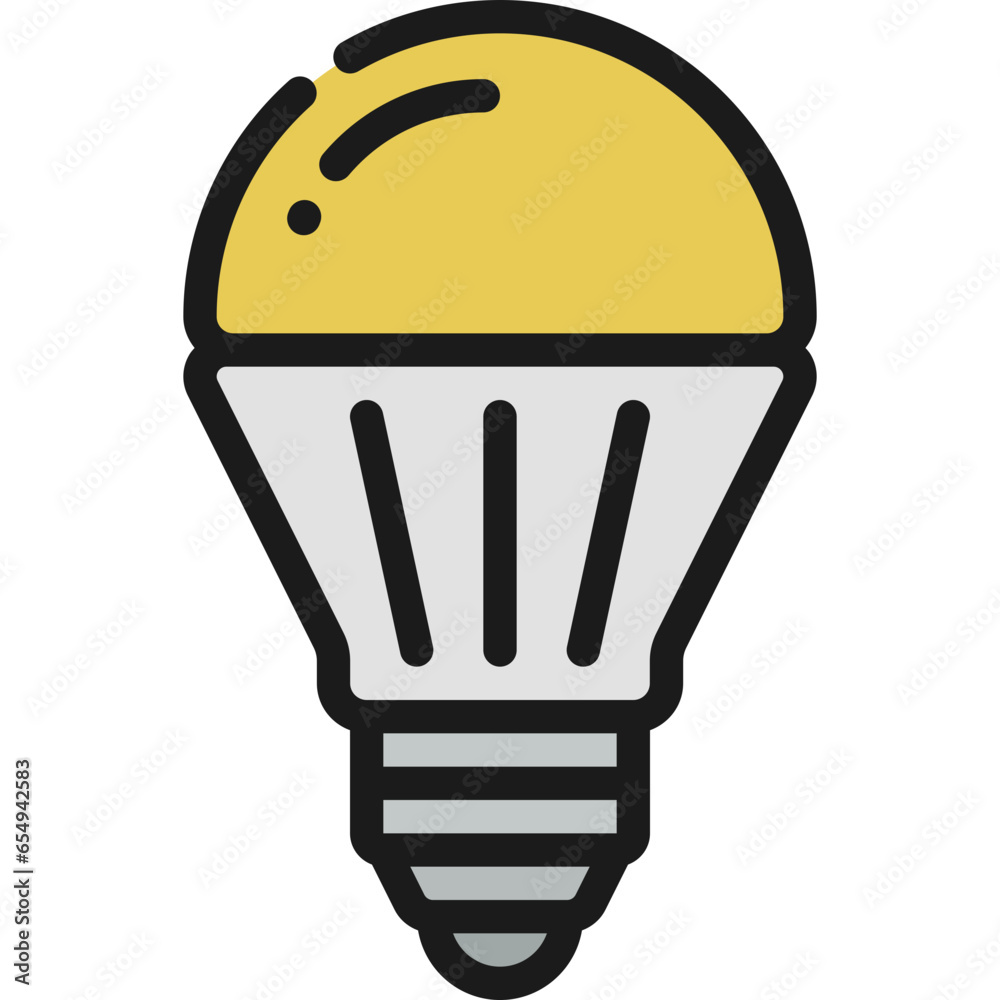 LED Light Bulb Icon LED Light Bulb Icon