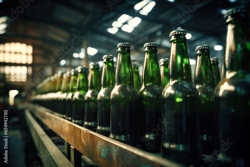 beer bottles brewery warehouse