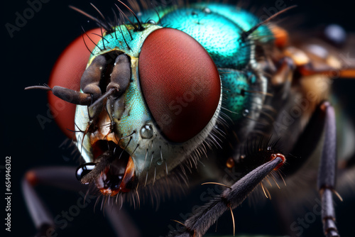Closeup macro image of a fly © Guido Amrein