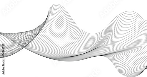 futuristic Line stripe pattern on white Wavy background. abstract modern background futuristic graphic energy sound waves technology concept design