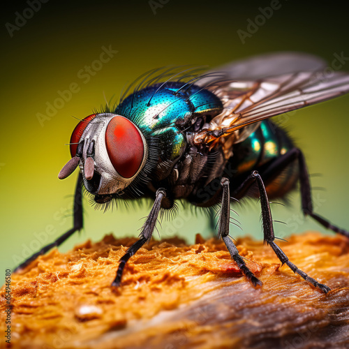 Closeup macro image of a fly © Guido Amrein