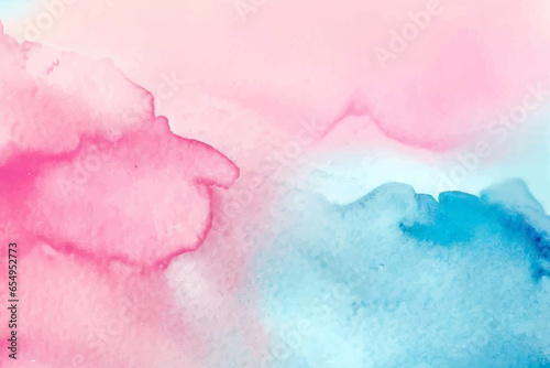 Abstract pastel watercolor background. Rainbow watercolour pattern. Abstract water color texture. Watercolor pastel splash. Summer watercolour vector background © AminaDesign