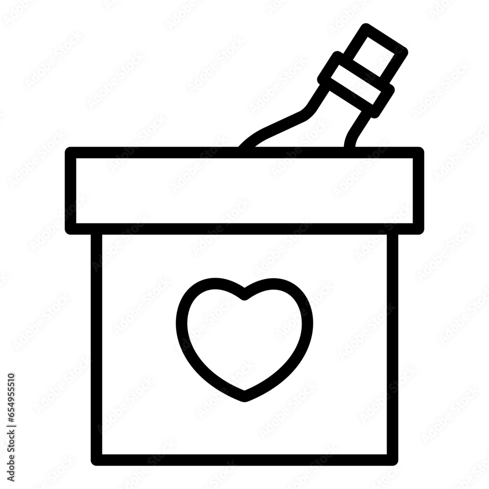 Outline Love Party icon Outline Love Party icon