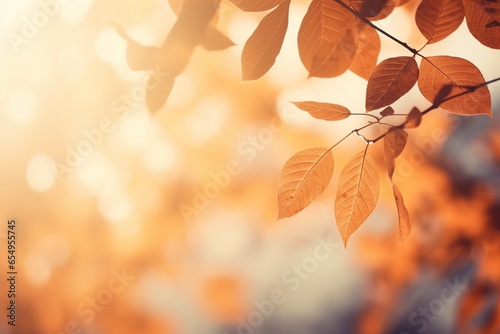 Autumn Background and copy space, generative ai