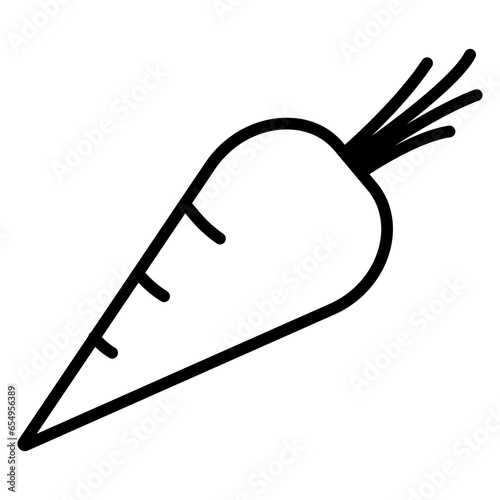 Outline Carrot icon