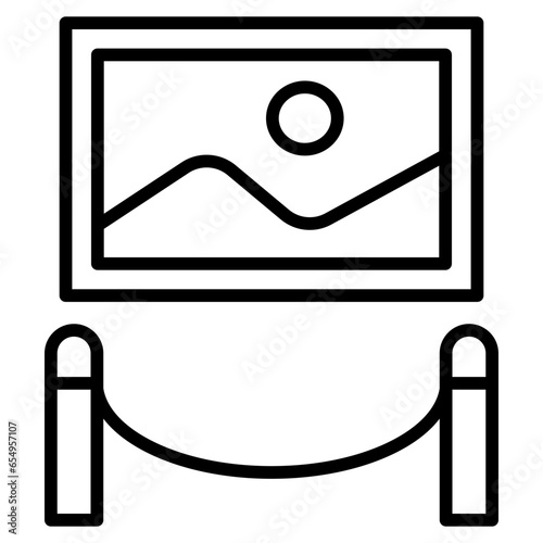 Outline Exhibition icon