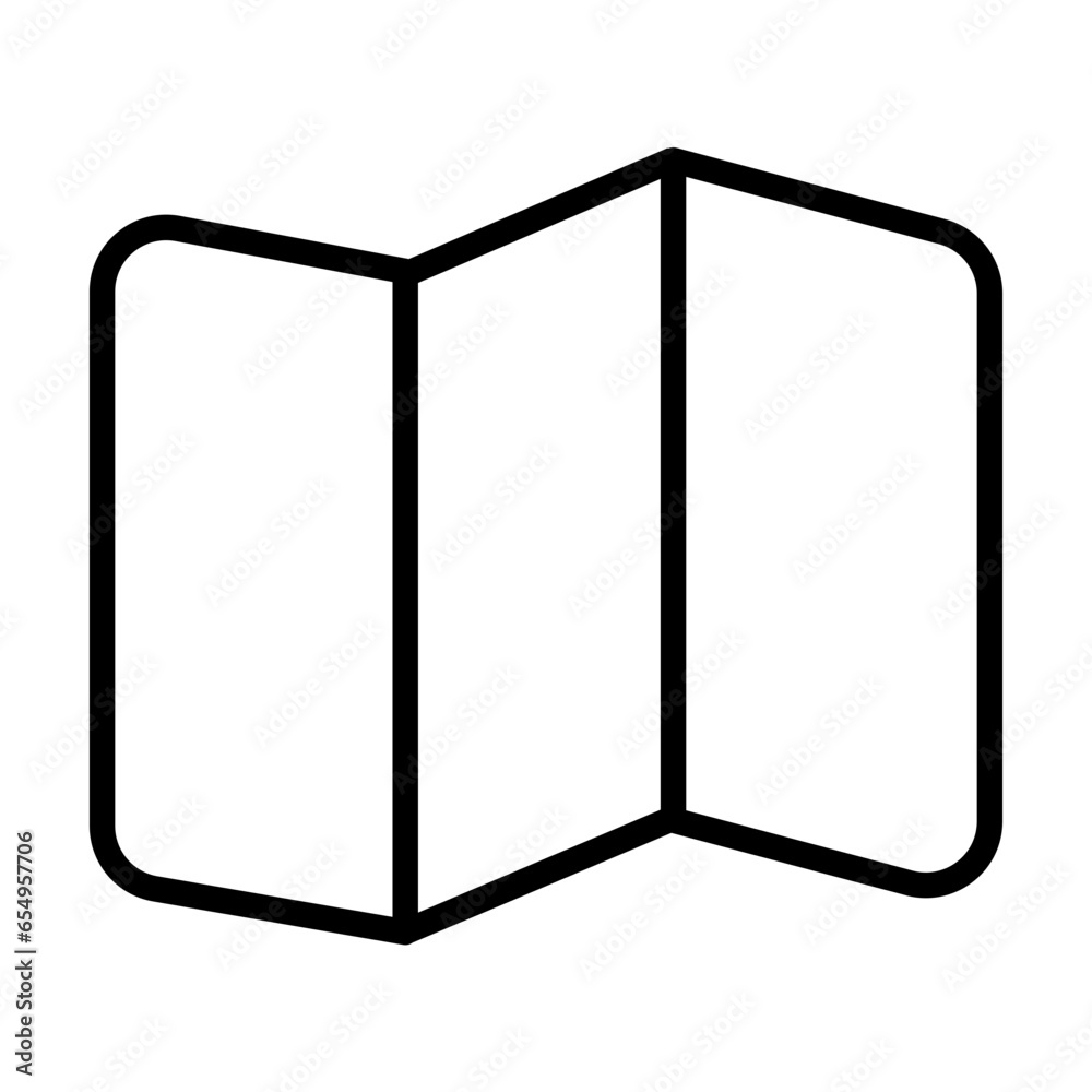 Outline Map icon Outline Map icon