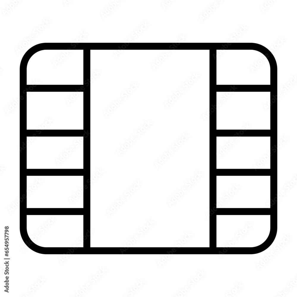 Outline Video Reel icon Outline Video Reel icon