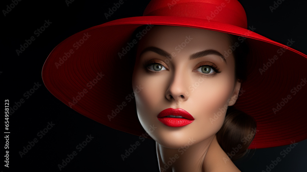 Beautiful woman with luxury lips makeup, AI Generative. Beautiful woman with luxury lips makeup, AI Generative.