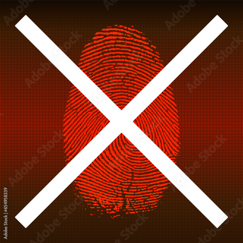 Fingerprint access illustration