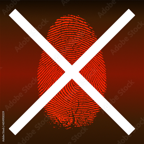 Fingerprint access illustration