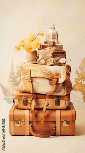 Travel inspiration. passports and luggage