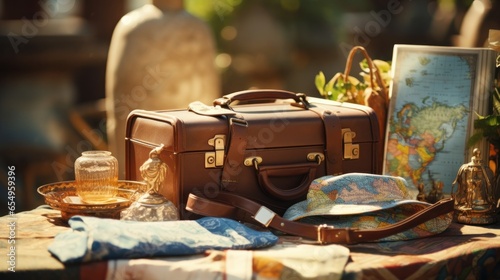 Travel inspiration. passports and luggage