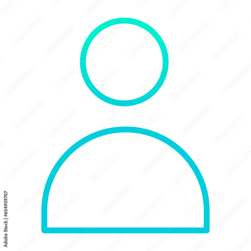 Outline gradient User icon Outline gradient User icon