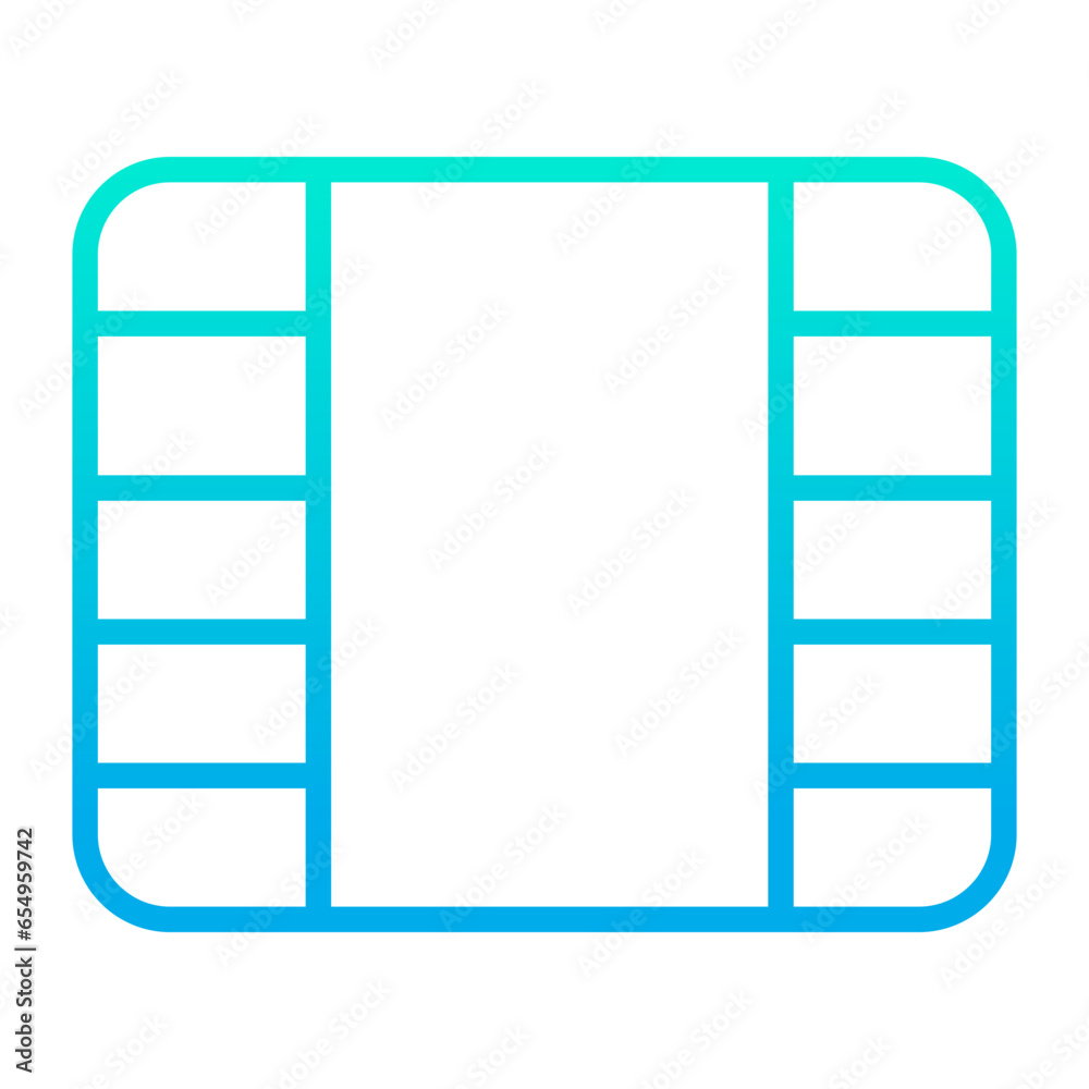 Outline gradient Video Reel icon Outline gradient Video Reel icon